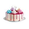 Cherry cream cake